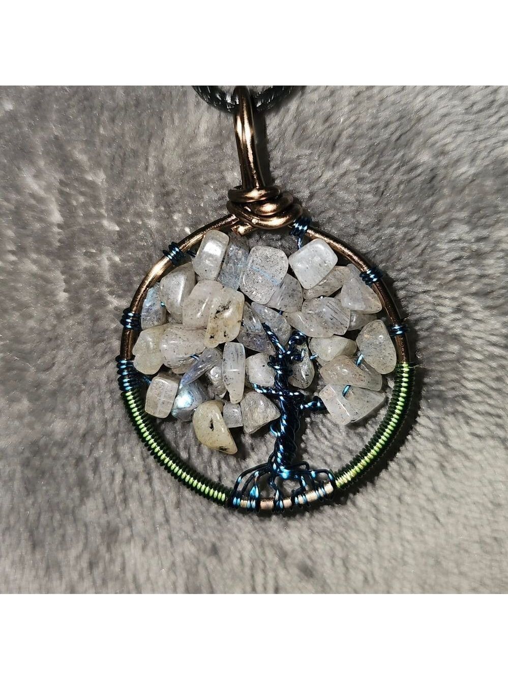 Tree of Life Pendant Bronze Periwinkle #P7